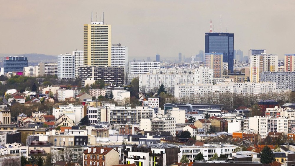 Skyline de Montreuil avec ses tours résidentielles, aux portes de Paris